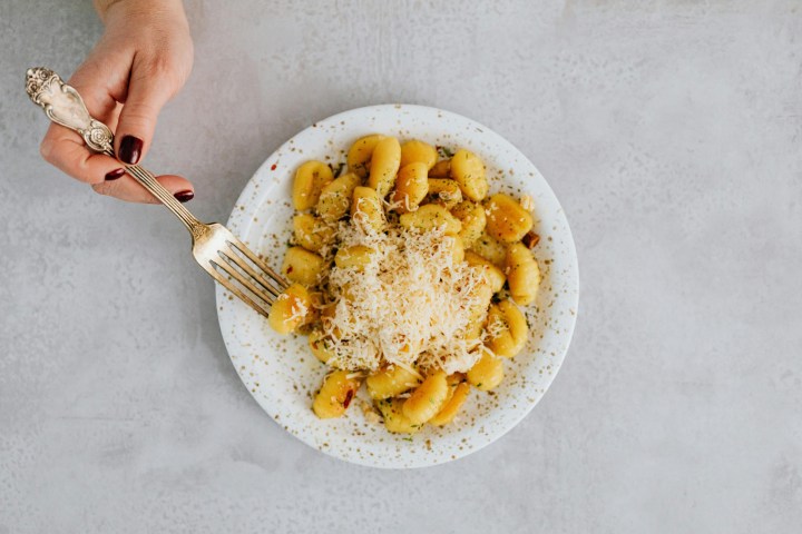 a bowl of food