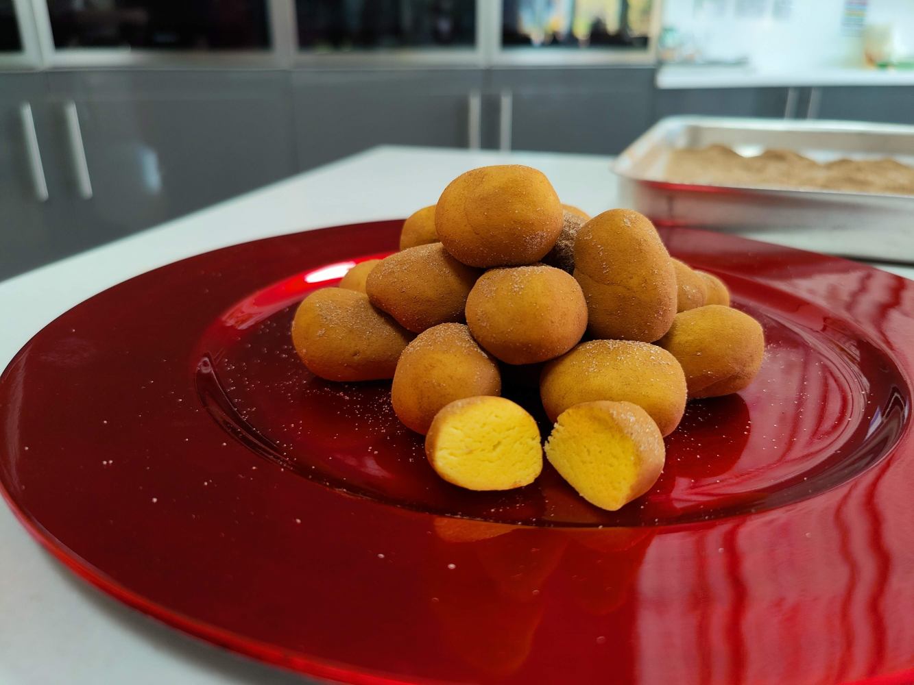 a plate of food on a table