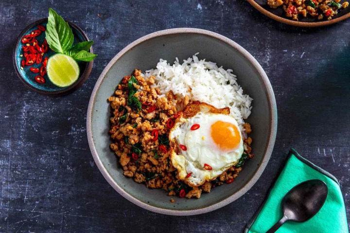 a bowl of food on a plate